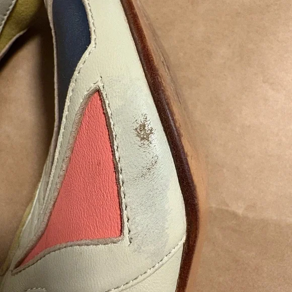 John Fluevog Super Fine Cardinal  Square Toe Loafer Heel - Picture 8 of 8